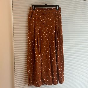 Anthropologie Isobel Polka Dot Pleated Pants